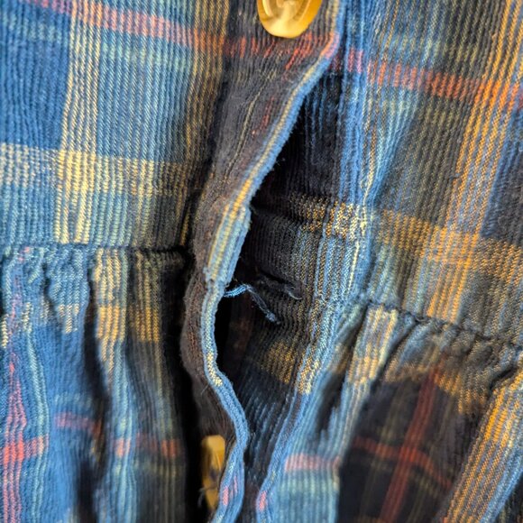 Joanie Plaid Button-Up Corduroy Dress - Picture 3 of 8